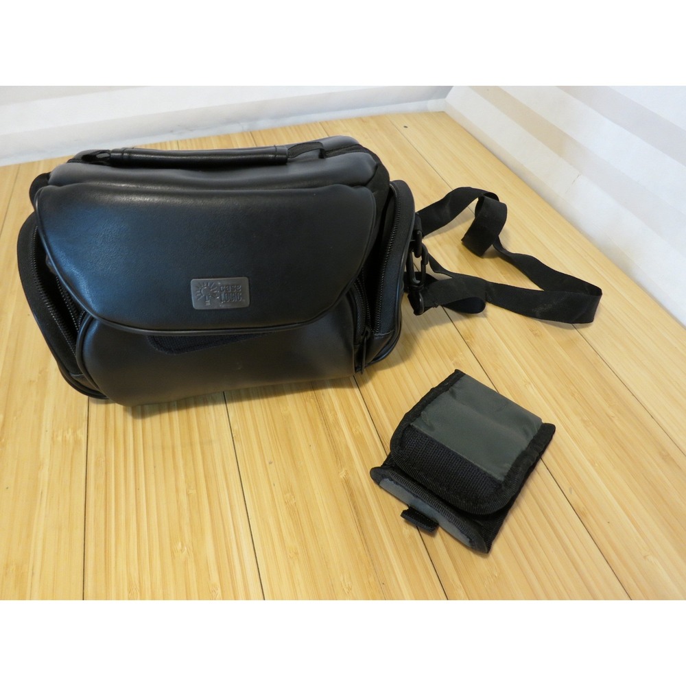 Vtg Case Logic Camera Bag Black Shoulder Strap Pockets Padded Storage 8x5x5 - Picture 9 of 10